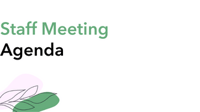 Staff Meeting Agenda